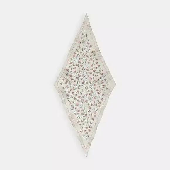 NWT Coach Bundle Georgia Satchel Bag CR156 Leather Bluebell & Cq722 Silk Scarf - Picture 6 of 12